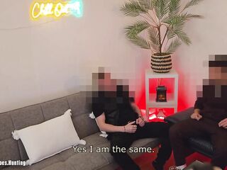 Str8 Muscle Chap and Security Guard 1st Time Anal, Giving a kiss and Oral pleasure Whilst I See
