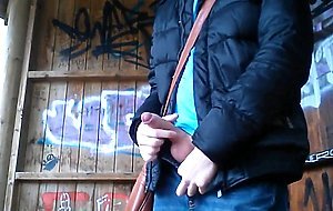 German Stud Public Park Jerk And Cum
