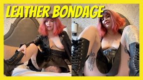 Leather Bondage Luggage: Gagged & Packed as Travel Toy