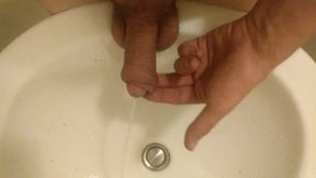 Peeing on My Hand, in a Sink