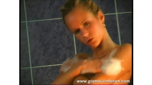 Naked zuzanna spoils her body at shower !