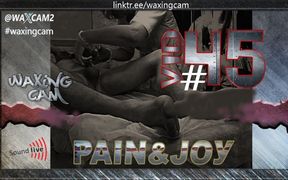 Hot Nurse gives handjob while waxing his dick