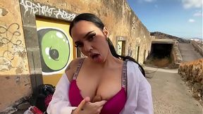 Boyfriend films me masturbating outside
