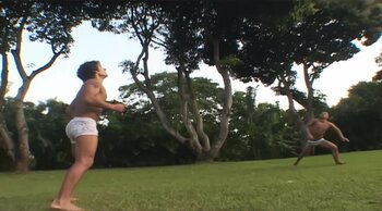 Kalena Rios and Junior's Foursome Fiesta: Shemale, Latina Babe, and Outdoor Fun