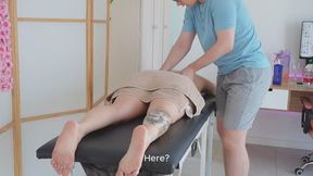big boobed girl seduces masseuse to fuck him