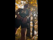 Sporty Daddy Guillaume Pissing in the Forest 💦 Risky Outdoor Public Gay Scene