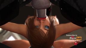 Cyborg Destroyed Restrained Slut Huge Cock Anal Gushing Choke Fest