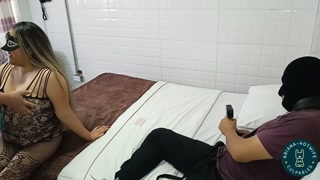 Hotwife Gives Bull to Her Cuckold Husband – He Sucks Him with Devotion