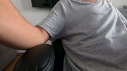 Sexy fan fetish t shirt belly