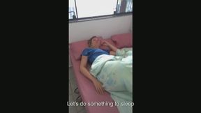 Waking up my half-sis to wash the dishes.