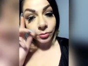 Little cum eater cleaning a nice hot load off my face