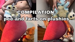 COMPILATION: Pee and farts on plushies
