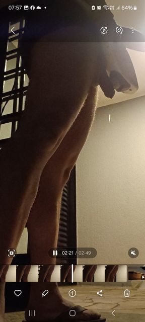 at the door
