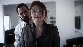 Hot Adria Rae At Doctors Office - Medical Sex With Young Brunette Teen 18+ In Eyeglasses