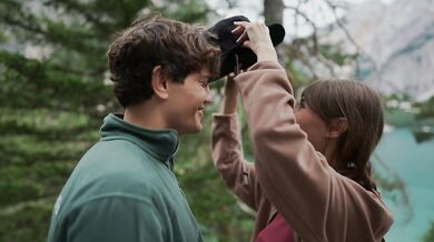 Nature inspired us and we couldn't resist. Kisses. touches, everything felt right in that moment.