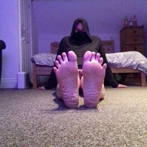 Sissy feet ass and cum