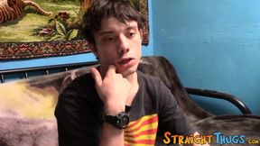 Trouble maker Chad Turner chills out and relax with his hairy dick in his hand