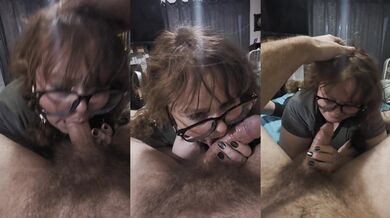 Use my throat daddy deep throat redhead blowjob