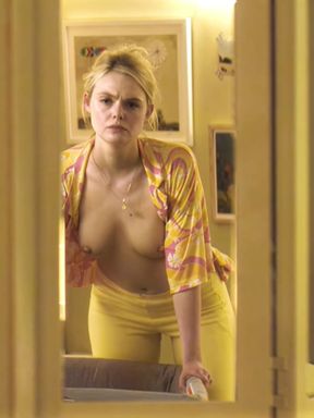 Boobsy Tamil lass lactates while fanning, armpits exposed by actress Elle Fannin