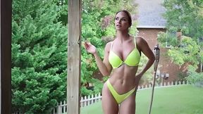Smoking hot Ashley Sinclair In Bikini outside