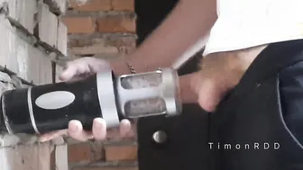 Hairy dominant top fucks his twink slave with dirty talk in abandoned house