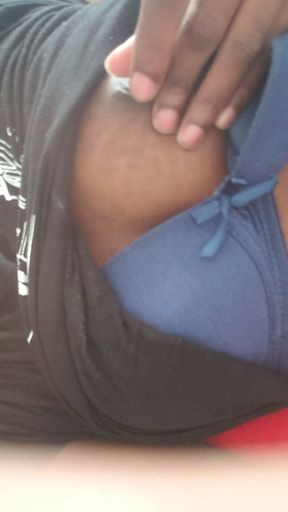 Playing with my boobs