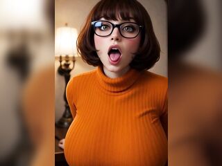 Velma Dinkley in real life shows her underclothes