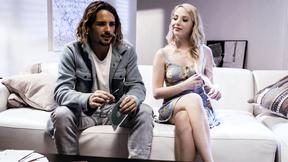 ”Blonde teen barista ravaged by a lying musician on her Bday”