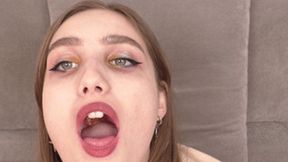 Kinky gif of the winsome 18 yo girl eating a gummy candy, fc196x 1080p