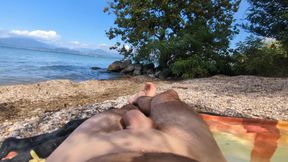 Beach Exhibition: Watch as I Go Nude and a Stunning Girl Joins the Fun!