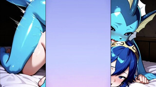 Vaporeon enslaving Pokémon trainers