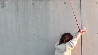 Asian Babe's Piss Play - Fetish Exploration with Close-ups
