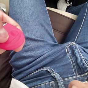 Remote control vibrator in her pussy while on a date. At the end, she has thick sex with her boyfriend.