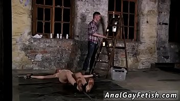 Gay twinks do bondage with first time His schlong is caged and