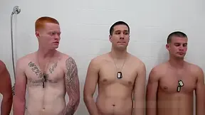 Showers Steam Up When Sergeant Takes And Fucks Gay Soldiers