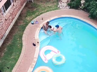 Dji Drone Flying around the neighbourhood i caught my cuckold old nieghbour sharing his wife