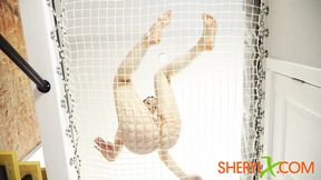 Humping My Clit with Fishnet Ropes