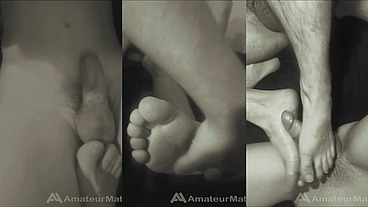 A compilation of Various Moments of Foot Fetishism - Foot Play - Foot Worshiping Between Curious Amateur Friends