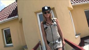 Cathy Cambell Wears Her High Heels And Glasses While Getting Fucked