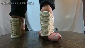 Lethal Wedges and Bare Feet Trample (Slave POV) SD