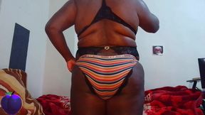 Teasing You and Wearing My Lingerie and Pantes.