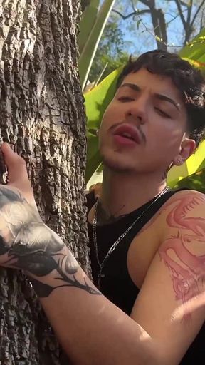 Butt Fucking Tree Huggers Gay Anal Cumshot Deep Breeding! Hung Papi Santo Jorge