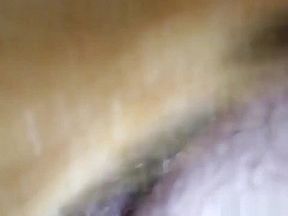 Close up of a slut swallowing the dick