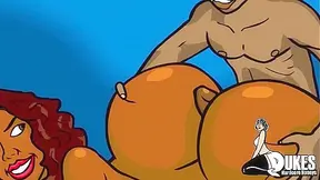 Juicy Ebony Bbw Milf Hentai Gets Fucked by 3 Hard BBC Dicks Deeply