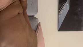 Athletic guy playing with his cock and ass