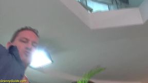 Elderly Woman Experiences Rough First-Time Anal with Stepson's Big Cock