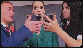 Blonde Teacher Threesome with Sexting Student