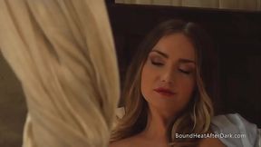 Busty mistress punishes her curvy lesbian slave