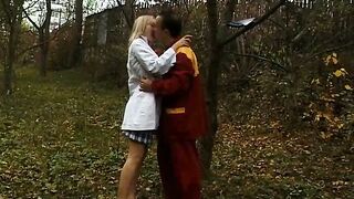 Mesmerizing blonde Yvonne A made schlong sucking sensation