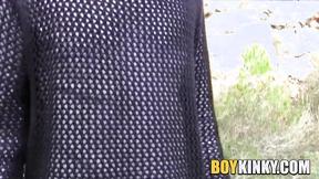 ”Horny Cameron James sucked cock before getting his tight butthole screwed hard by”